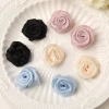 Korean Organza small flower sweet and whitening mesh rose diy side corsages for shoes, hats and clothing flower accessories details Picture